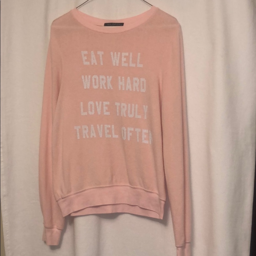 Wildfox Pink Sweater Size Extra Small
